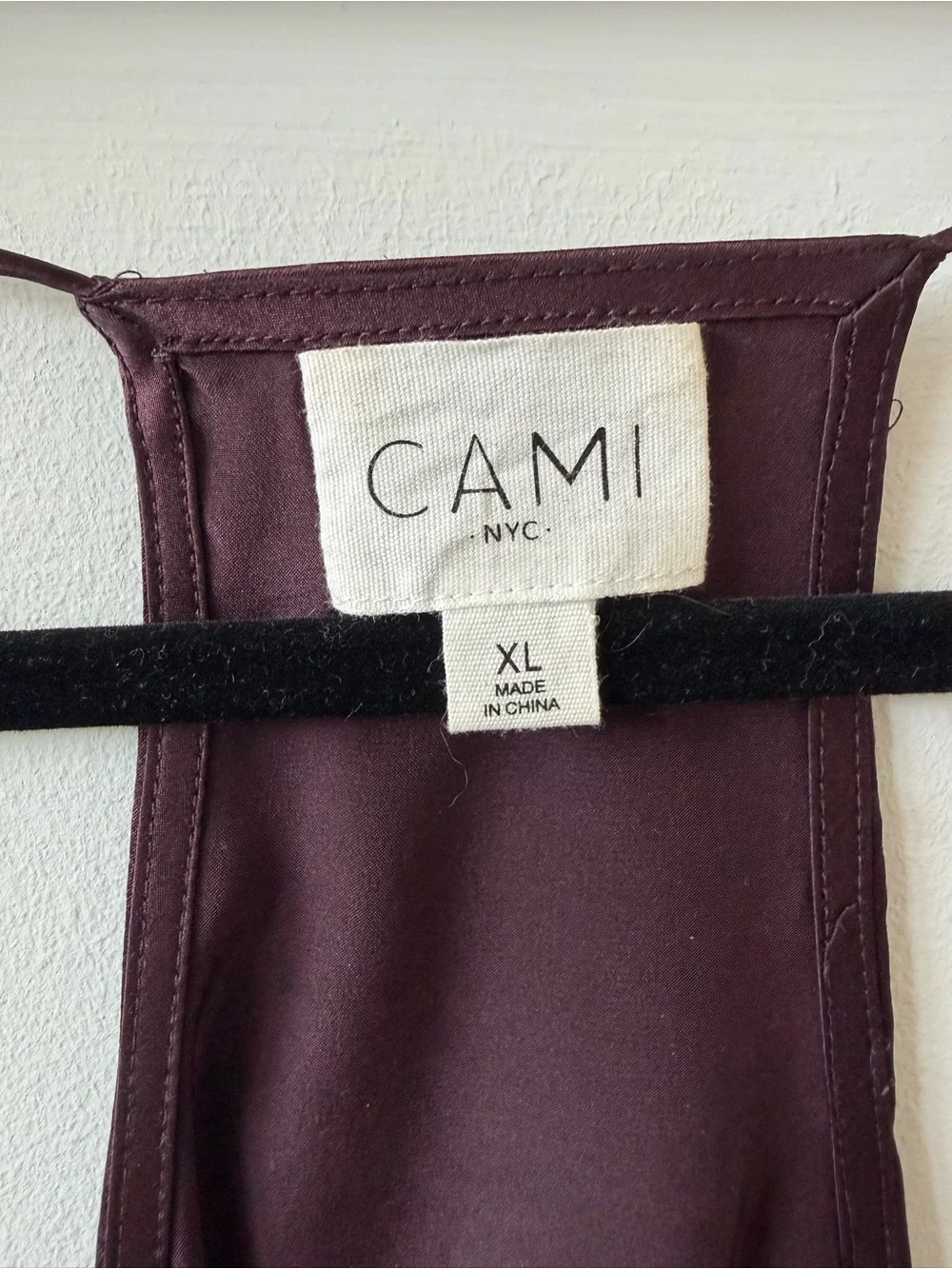 Cami NYC Silk Lace Trim Racerback Camisole, XL - Picture 3 of 3